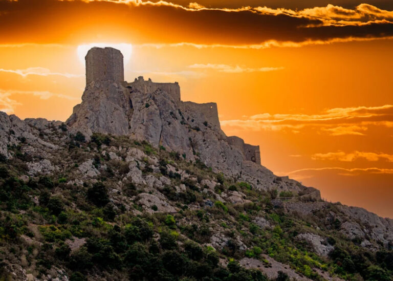 Château cathare dans l'Aude, près de Castelnaudary