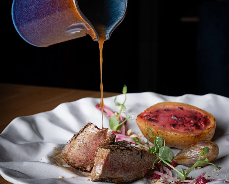 Plat du restaurant de l'hôtel Le Clos Fleuri à Castelnaudary