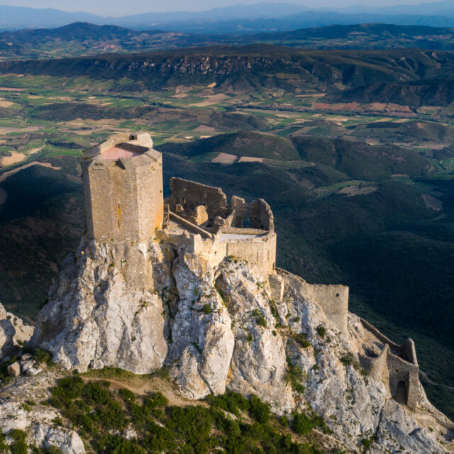 Route des châteaux cathares dans l'Aude