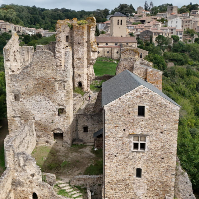 Point de vue sur la Montagne Noire et la plaine du Lauragais