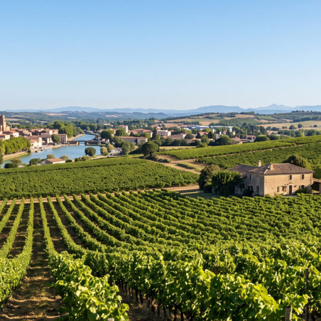 Vignobles du Lauragais autour de Castelnaudary